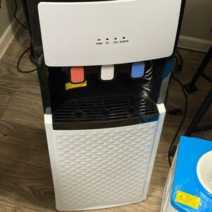 White Water Dispenser with Colorful Buttons